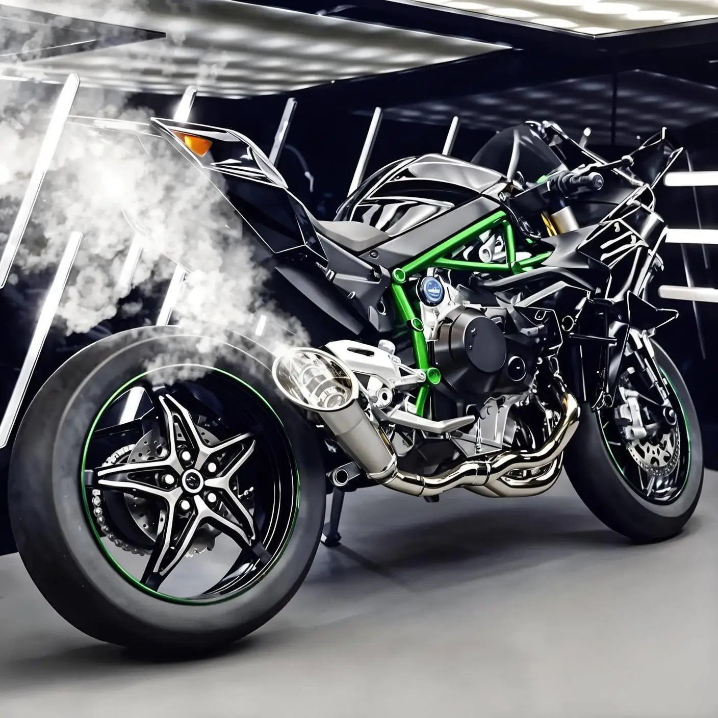 Kawasaki H2R Motorbike Model